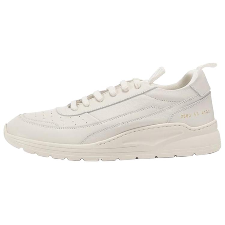 COMMON PROJECTS Leather Low-Top Casual Lifestyle Sneakers Men’s White 2383-4102