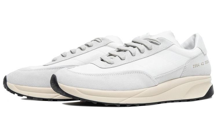 Order Common Projects Leather Low 'White-Grey' 2364-0506
