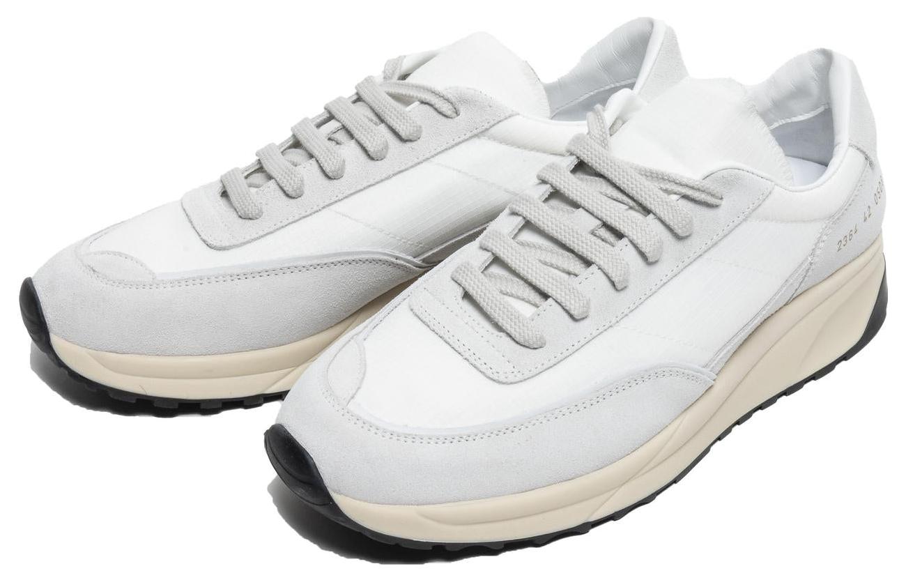 Lookbook Common Projects Leather Low 'White-Grey' 2364-0506