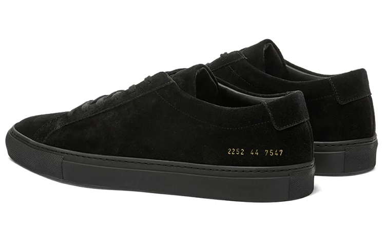 Lookbook Common Projects Original Achilles Low 'Negro Gamuza' 2252-7547