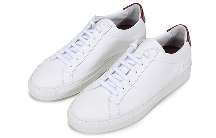 Lookbook Common Projects Original Achilles Low 'White-Red' 2283-0536