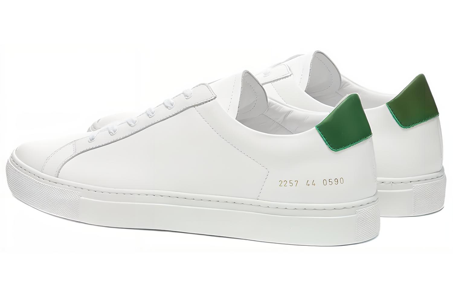 Shop Common Projects Retro Low 'White-Green' 2257-0590