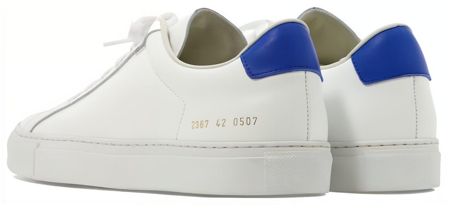 Common Projects Retro Low 'Putih Biru' Sneakers 2367-0507 Shop Common Projects Retro Low 'Putih Biru' Sneakers 2367-0507