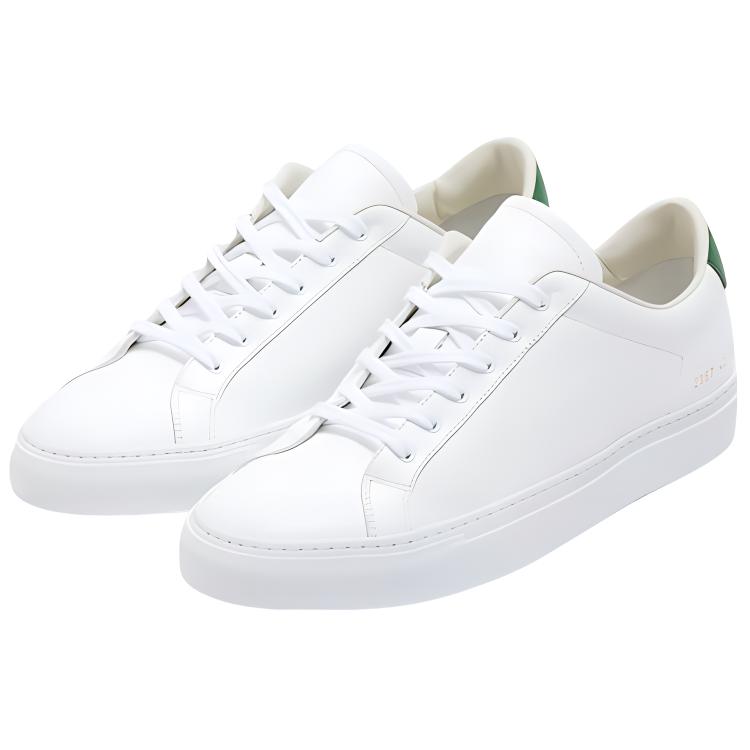 Lookbook Common Projects 复古低帮 '白绿' 2367-0590