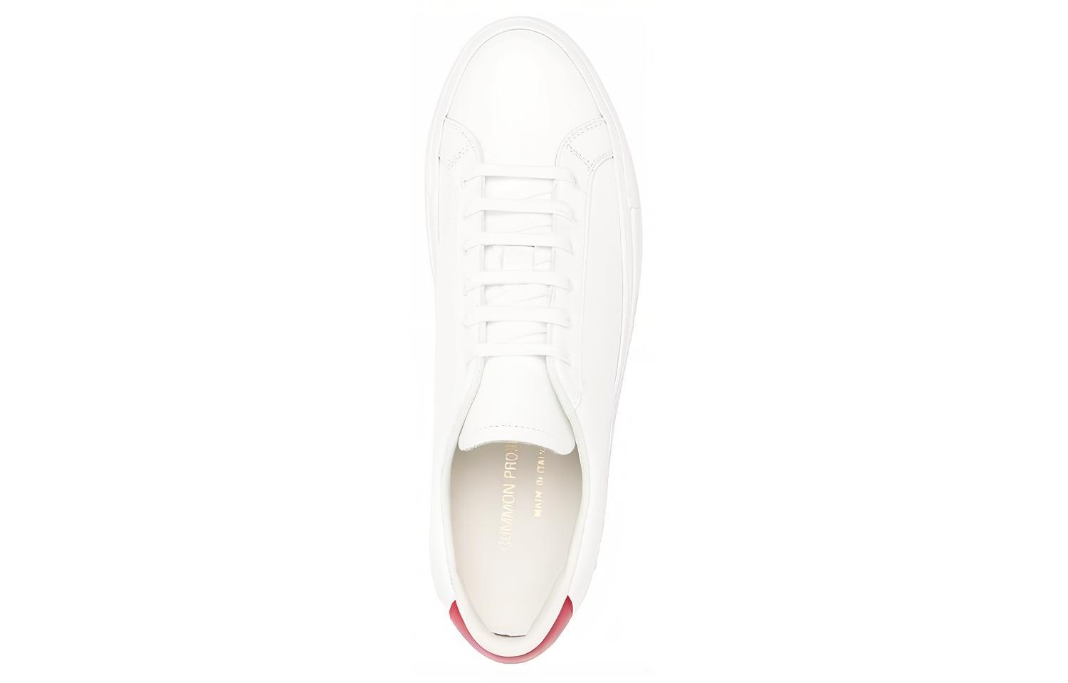 Shop Common Projects 复古低帮‘白红’ 2342-0539
