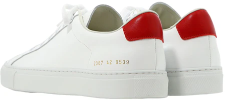 Shop Common Projects 復古低筒 '白紅' 2367-0539