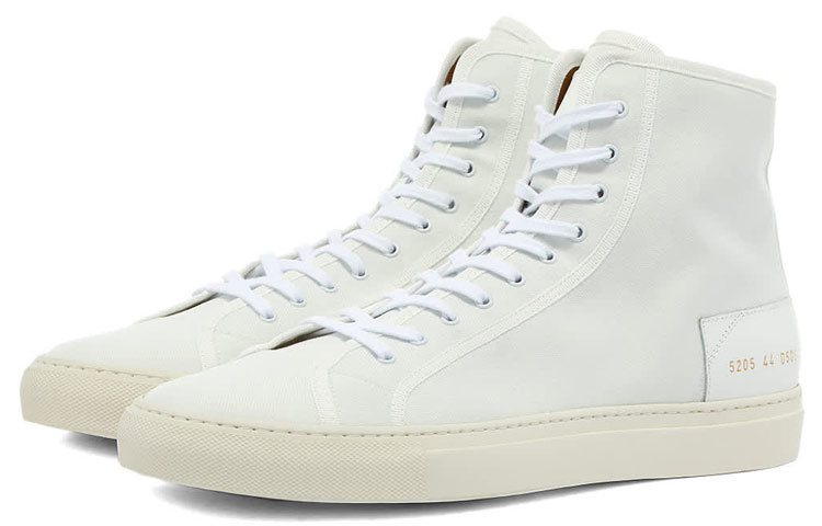 Lookbook Common Projects 高帮运动鞋 '白色' 5205-0506