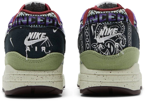 Concepts x Nike Air Max 1 'Olive Canvas' DN1803-300 Details for Concepts x Nike Air Max 1 'Olive Canvas' DN1803-300