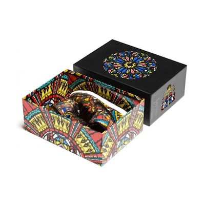 Nike Concepts SB Skateboard Dunk High Stained Glass 'Black'