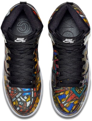 Nike Concepts x SB Skateboard Dunk High Stained Glass 'Hitam' 313171-606(S-BOX) Shop Nike Concepts x SB Skateboard Dunk High Stained Glass 'Hitam' 313171-606(S-BOX)