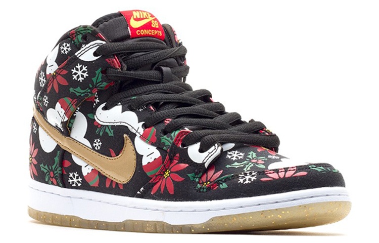 Lookbook Concepts x Nike SB Dunk High Premium 'Sweater Krismas Hodoh' 635525-006