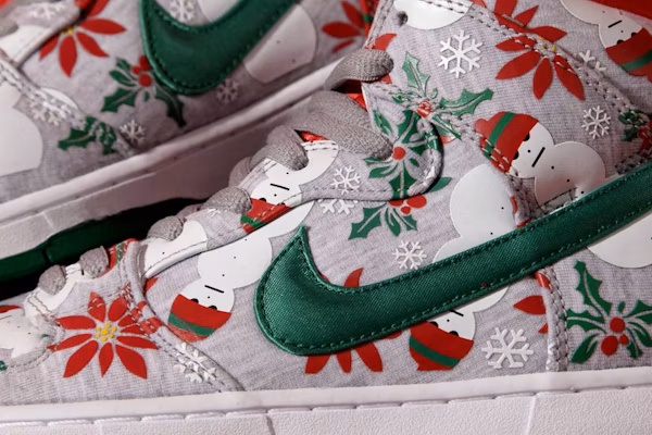 Concepts x Nike SB Dunk High Premium 'Ugly Christmas Sweater' Grey 635525-036 Lookbook Concepts x Nike SB Dunk High Premium 'Ugly Christmas Sweater' Grey 635525-036