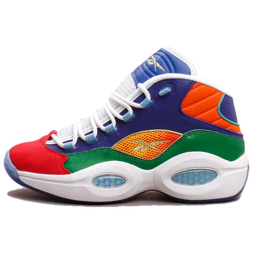 Concepts x Reebok Question "Draft Class" Mid Retro Basketball Shoes Rainbow Colorway GZ6151 Colorful