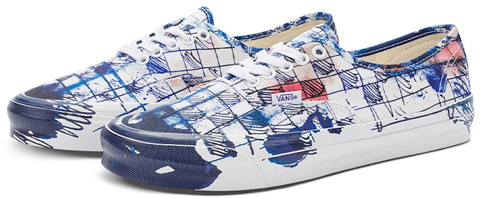 Connor Tingley x Vans OG Authentic LX 'Checkerboard - White Blue' VN0A4BV961P Lookbook Connor Tingley x Vans OG Authentic LX 'Checkerboard - White Blue' VN0A4BV961P
