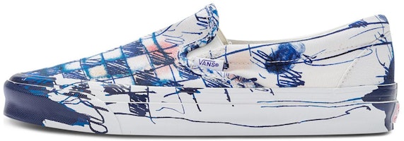 Connor Tingley x Vans OG Classic Slip-On LX 'Checkerboard - White Blue' VN0A45JK61P Connor Tingley x Vans OG Classic Slip-On LX 'Checkerboard - White Blue' VN0A45JK61P