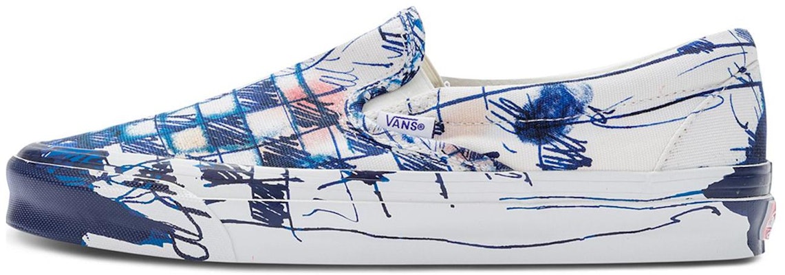 Connor Tingley x Vans OG Classic Slip-On LX 'Checkerboard - White Blue' VN0A45JK61P Buy Connor Tingley x Vans OG Classic Slip-On LX 'Checkerboard - White Blue' VN0A45JK61P