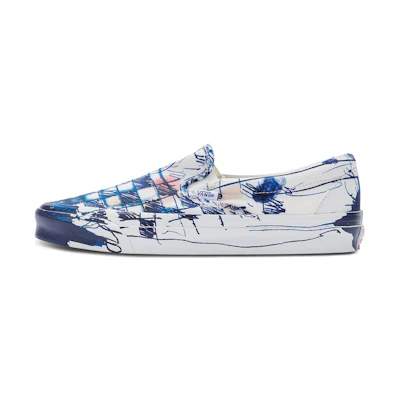 Connor Tingley Vans Classic Slip-On LX 'Checkerboard - White Blue'