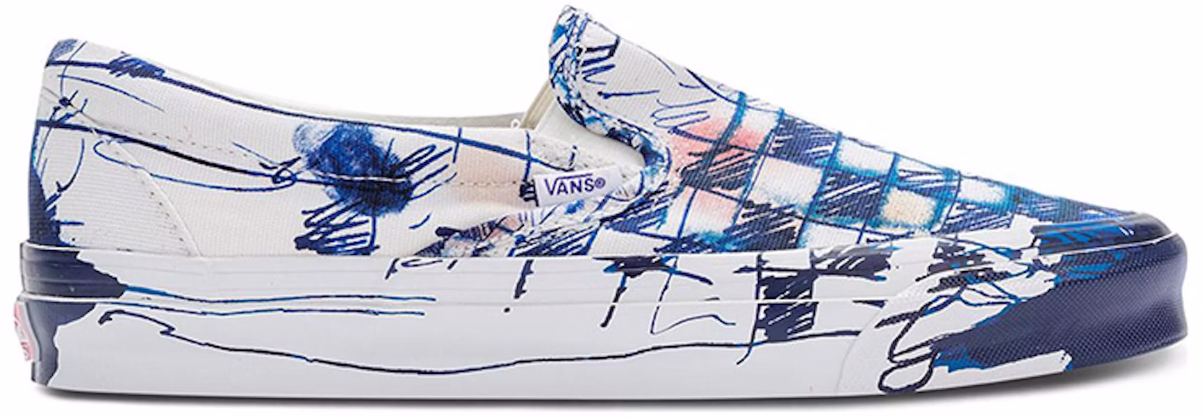 Connor Tingley x Vans OG Classic Slip-On LX 'Checkerboard - Putih Biru' VN0A45JK61P Lookbook Connor Tingley x Vans OG Classic Slip-On LX 'Checkerboard - Putih Biru' VN0A45JK61P