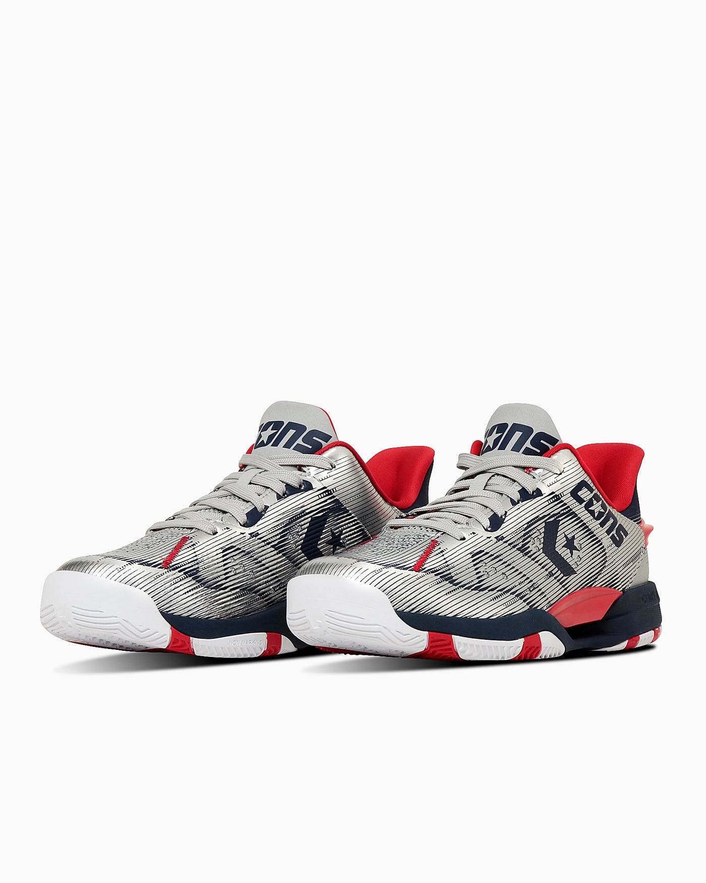 Converse Accelerator Low Sneakers Silver/Navy/Red