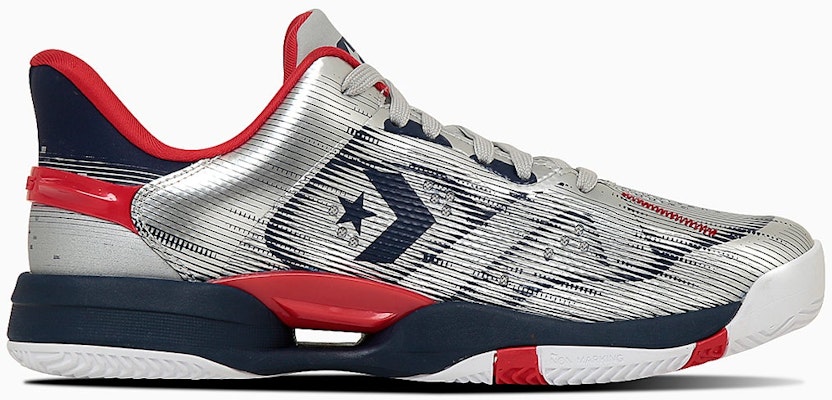 컨버스 액셀러레이터 로우 스니커즈 실버/네이비/레드 33500460 Order 컨버스 액셀러레이터 로우 스니커즈 실버/네이비/레드 33500460