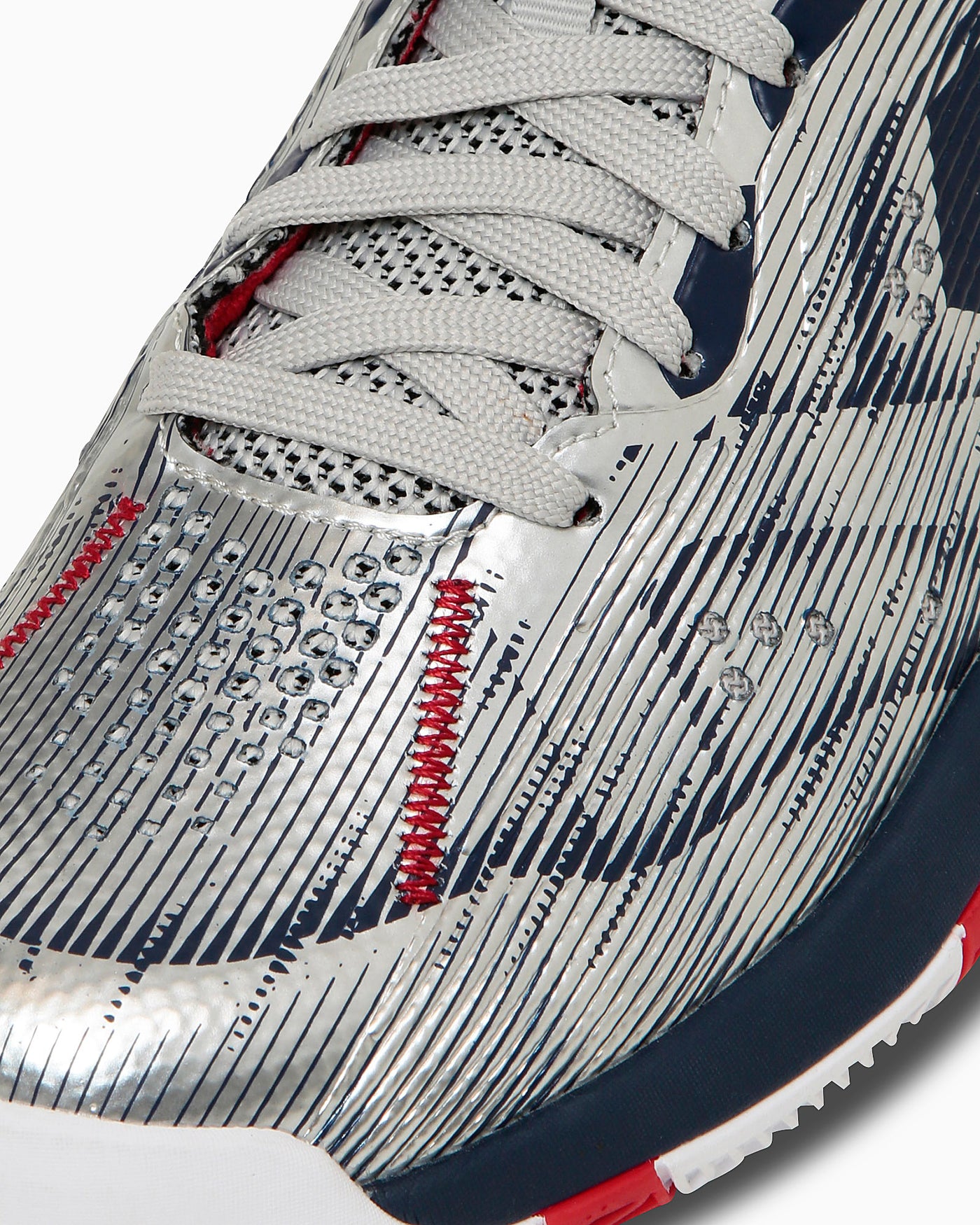 Details for Converse Accelerator Low Sneakers Silver/Navy/Red 33500460