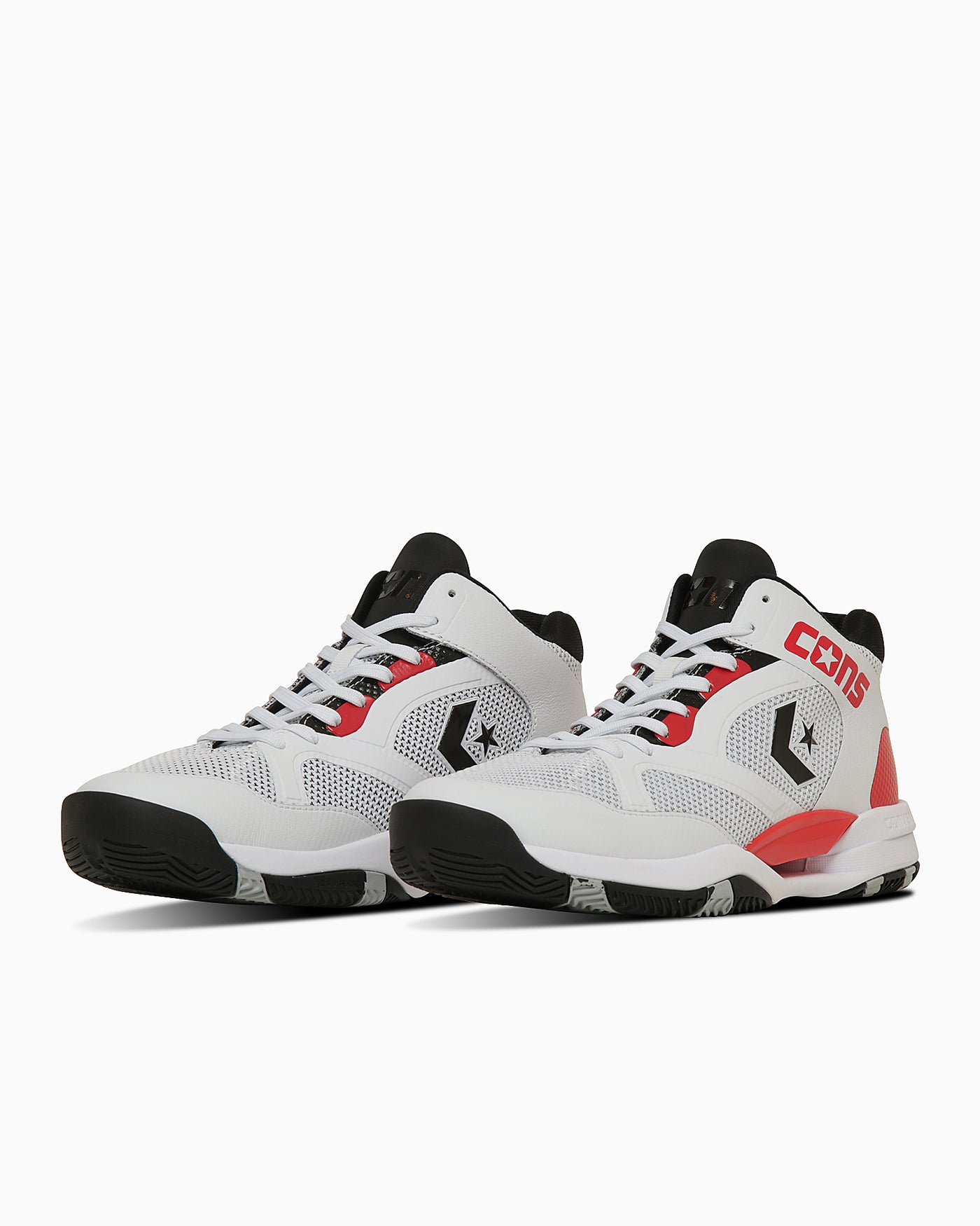 Buy コンバース アクセラレーター ミッドトップ スニーカー ホワイト/レッド 33500400