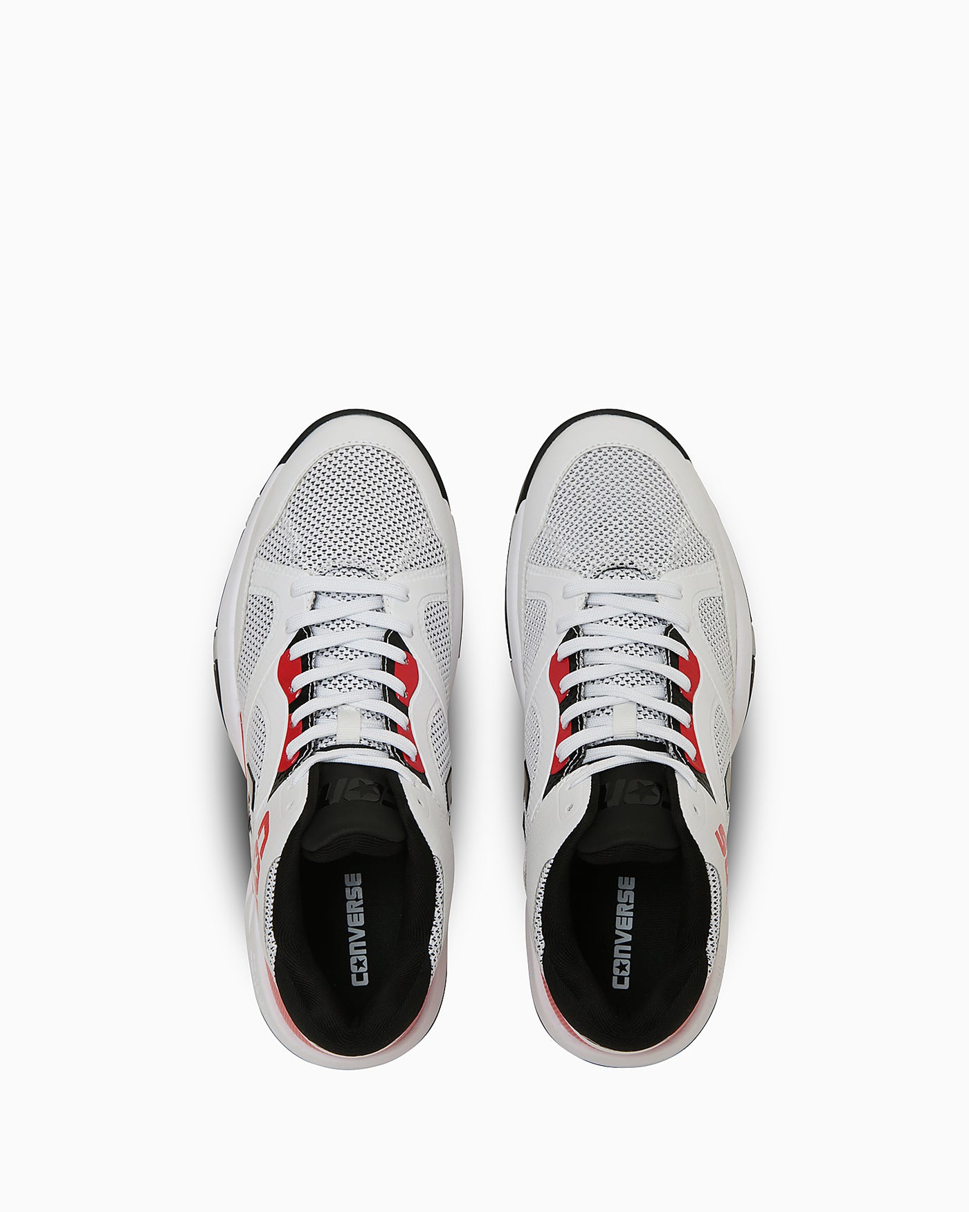 Shop Converse Accelerator Mid-Top Sneakers White/Red 33500400