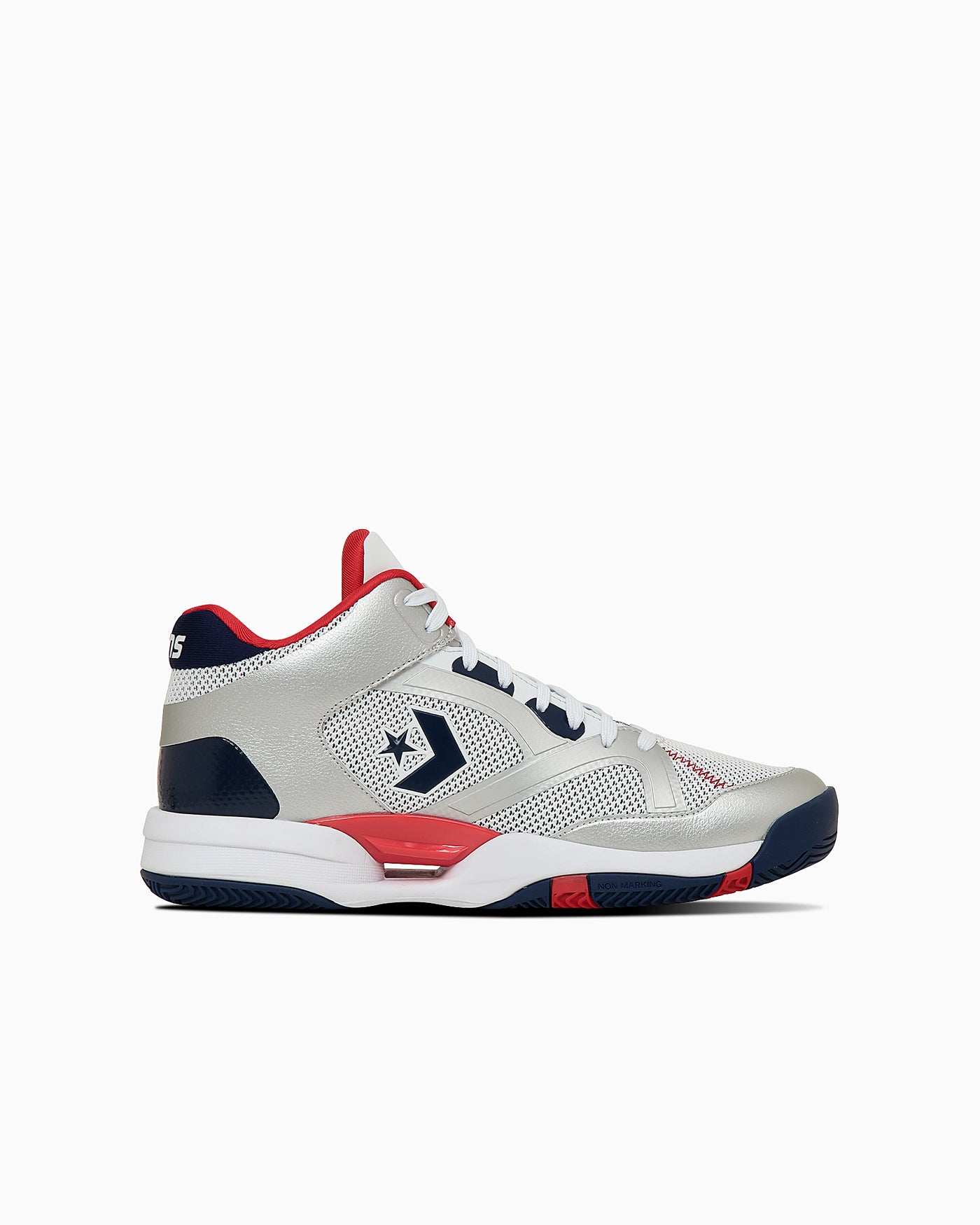 Lookbook Converse Accelerator Mid White/Silver/Navy/Red 33500470