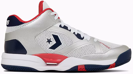 Lookbook Converse Accelerator Mid White/Silver/Navy/Red 33500470