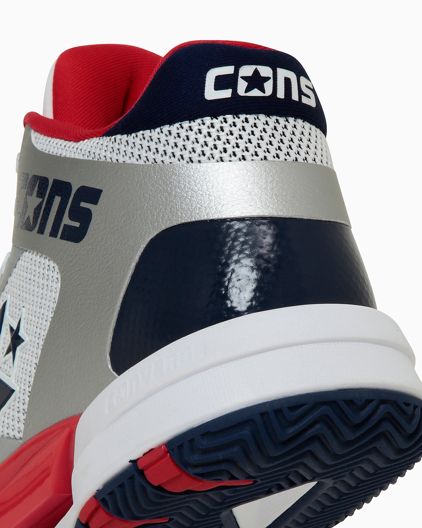 Sizing コンバース アクセラレーター ミッド ホワイト/シルバー/ネイビー/レッド 33500470