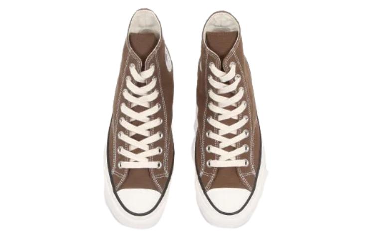 Lookbook 匡威Addict Chuck Taylor帆布高筒鞋 耐磨減震 男女同款 棕色