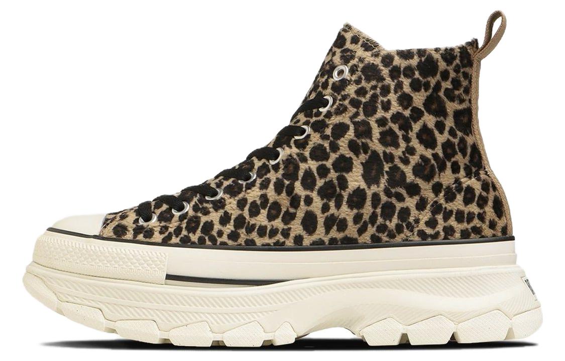 Converse All Star Trekwave Animal Fur Leopard High Top 'Brown' 31310230