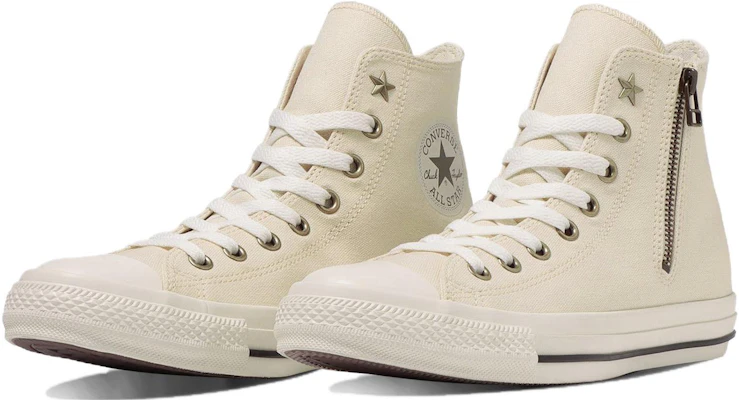 Converse All Star 輕鬆舒適 百搭休閒 防滑耐磨 高筒 板鞋 男女同款 米色 Lookbook Converse All Star 輕鬆舒適 百搭休閒 防滑耐磨 高筒 板鞋 男女同款 米色