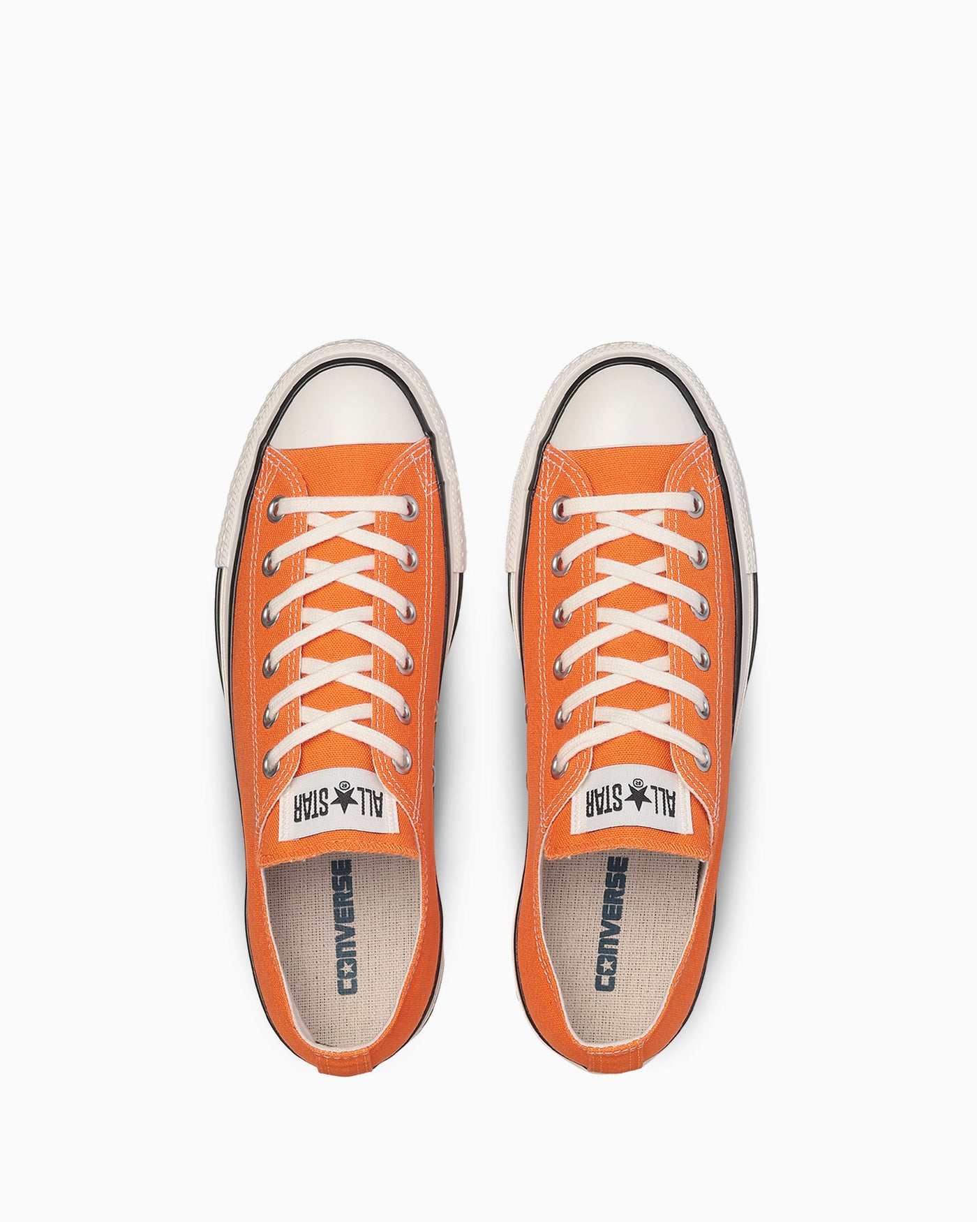 Shop Converse All Star Aged Canvas Low Ox Sneakers Mango Orange 31318740