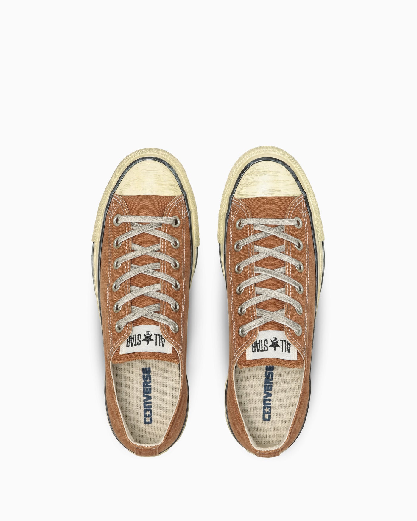 Shop Converse All Star Canvas Invecchiata Ox Marrone Terra 31318531