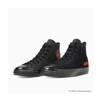 Converse All Star Aged Hi Netflix Edition Black