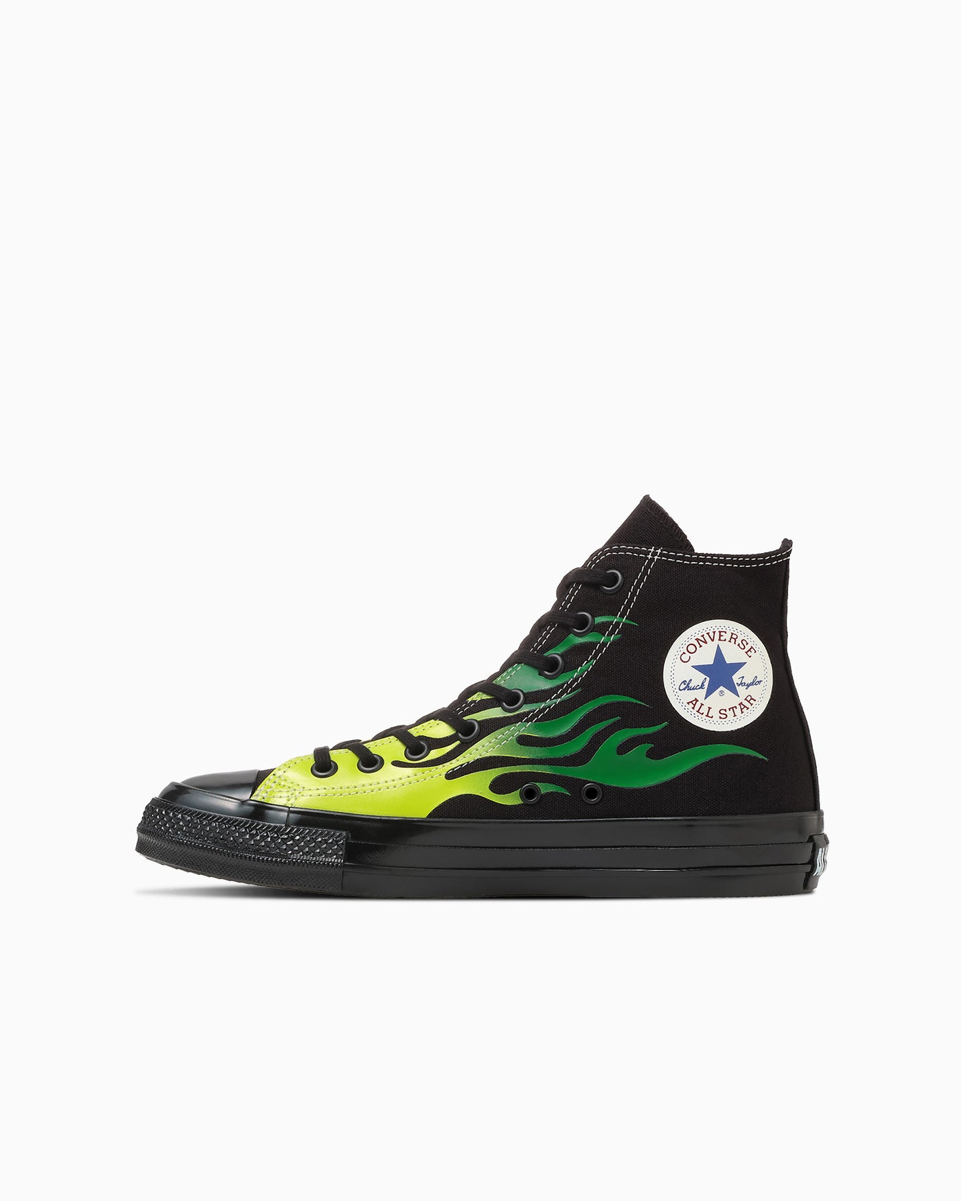 Converse All Star Aged Ignite High Top Sneakers Black/Green Flame 31317131