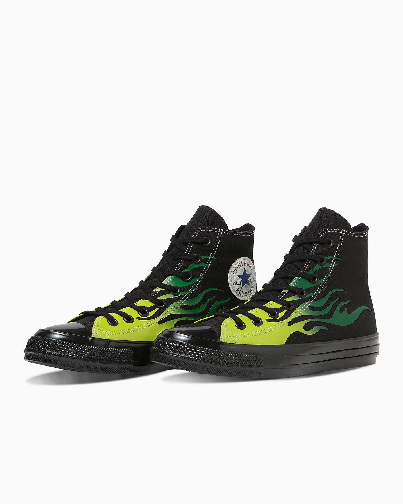 Order Converse All Star Aged Ignite High Top Sneakers Black/Green Flame 31317131