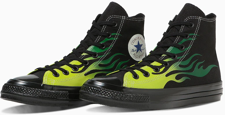Converse All Star Aged Ignite High Top Sneakers Black/Green Flame 31317131 Order Converse All Star Aged Ignite High Top Sneakers Black/Green Flame 31317131