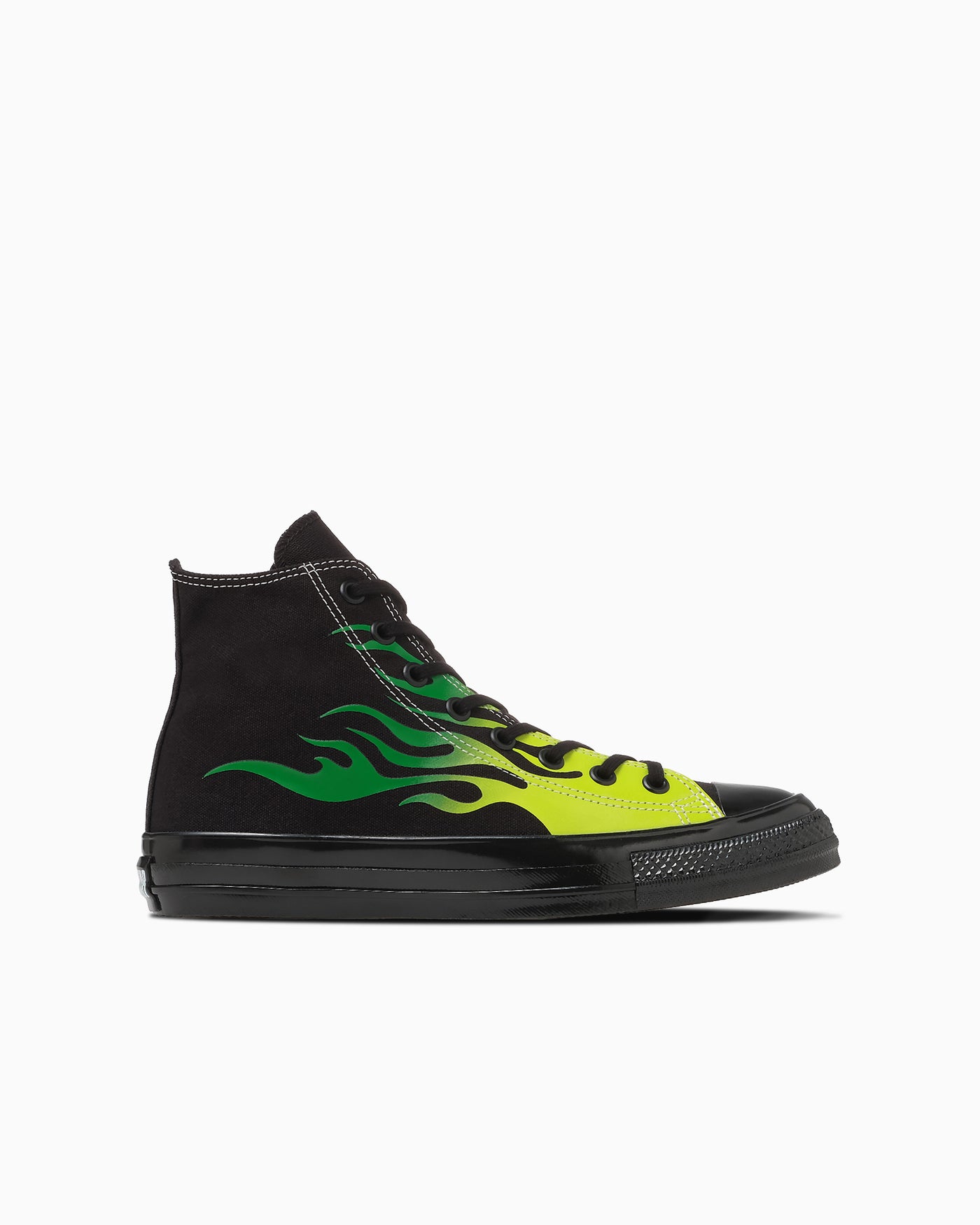 Lookbook Converse All Star Aged Ignite High Top Sneakers Black/Green Flame 31317131