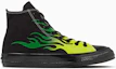 Lookbook Converse All Star Aged Ignite High Top Sneakers Black/Green Flame 31317131