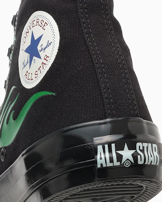 Converse All Star Aged Ignite High Top Sneakers Black/Green Flame 31317131 Cheap Converse All Star Aged Ignite High Top Sneakers Black/Green Flame 31317131