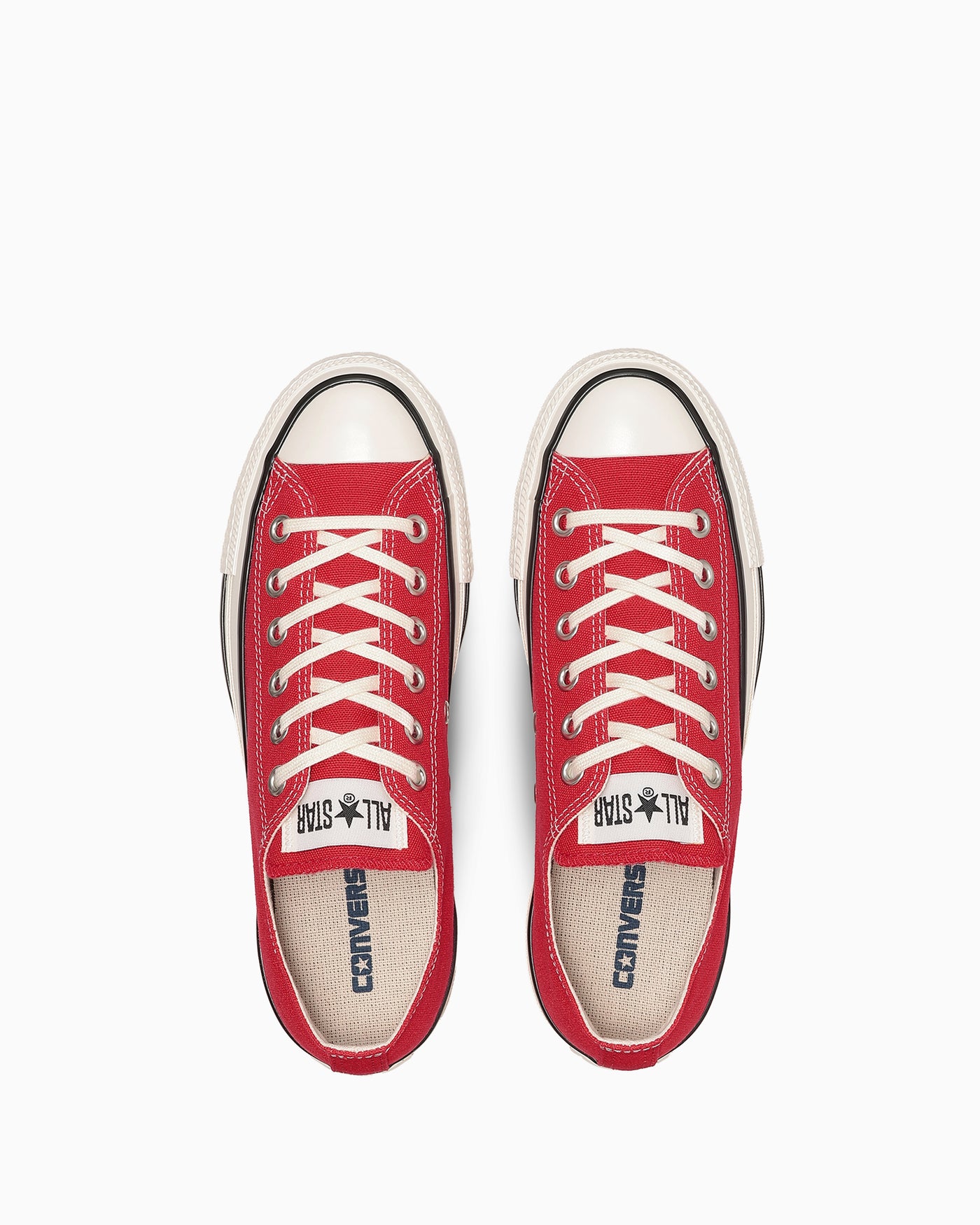 Shop Converse All Star 復古牛仔鞋 信號紅 休閒運動鞋 31318031
