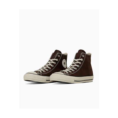 Converse All Star Aged Waxed Leather High-top Sneakers Antique Brown