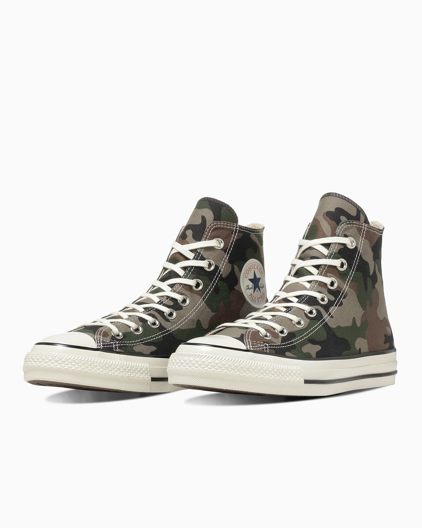Lookbook Converse All Star Aged Woodland Camo Hi Zapatillas Verde/Gris/Marrón 31318220