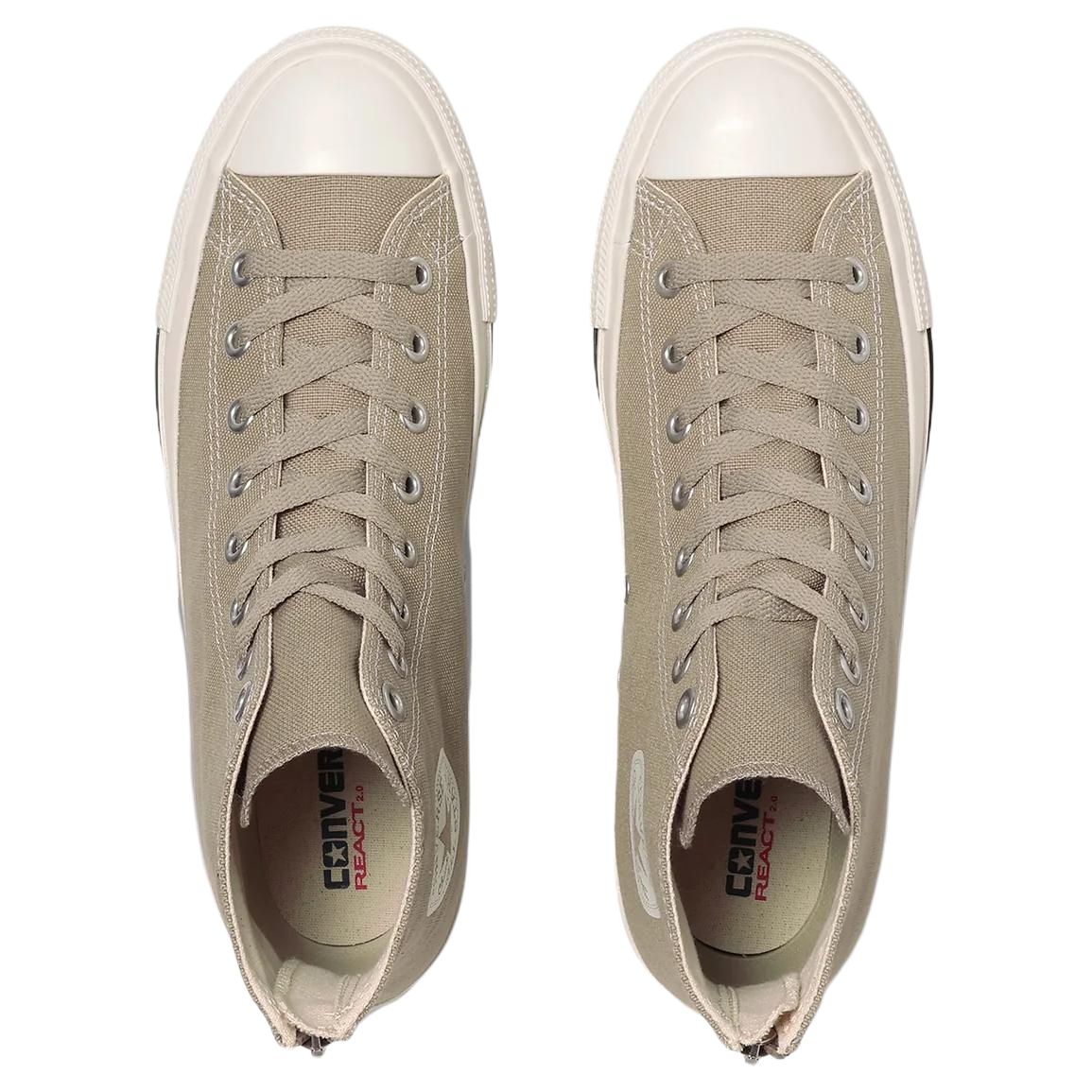 Lookbook 匡威全明星高帮拉链 '米白' 31311901