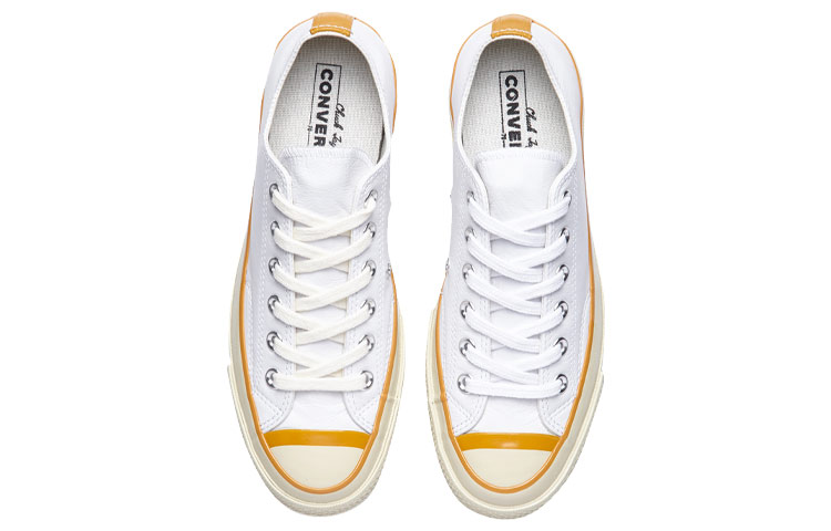 Shop 컨버스 척 70 OX "화이트 옐로우 블루" (머스타드 골드) 161733C