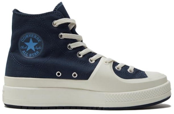 Converse All Star Construct 休閒 耐磨輕便 高筒帆布鞋 男女款 深藍色 Lookbook Converse All Star Construct 休閒 耐磨輕便 高筒帆布鞋 男女款 深藍色