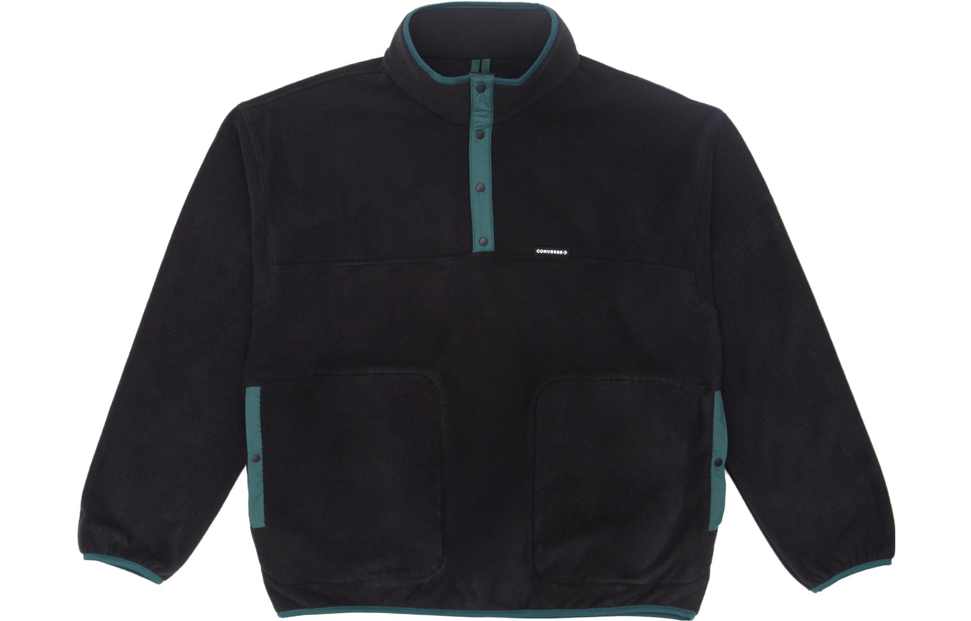 Converse All Star Counter Climate Popover Pullover Sweatshirt Black 10025612-A01