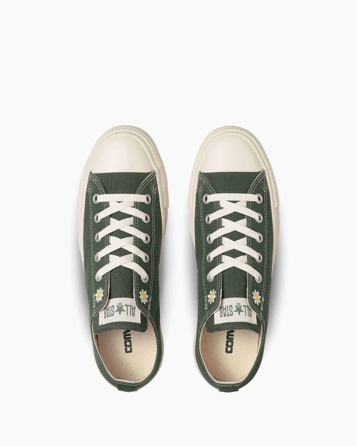 Shop Converse All Star 小雛菊低筒球鞋 綠色 31312670